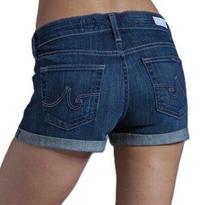 AG Jeans PIXIE Roll Up Short Denim Shorts Cuffed Daisy Dukes Hot Pants 25 Shorty